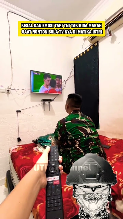 LUCU TNI KESAL TAPI TAK BISA MARAH SAA NONTON TV NYA DI MATIKAN ISTRI #shorts #tentara #lucu #tni