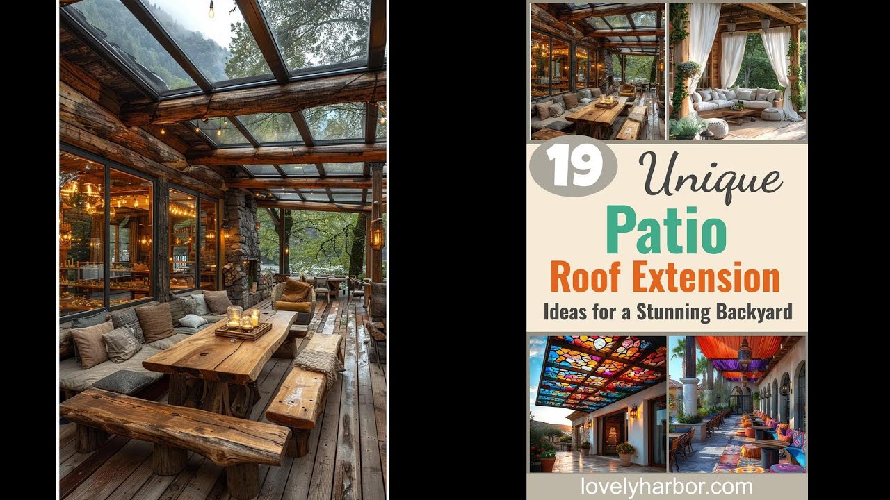 19 Unique Patio Roof Extension Ideas For A Stunning Backyard - YouTube
