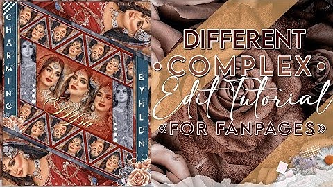 Different Complex Edit Tutorial | For Fanpages |•Manixcreations•|#fanpage #aesthetic #edit #picsart