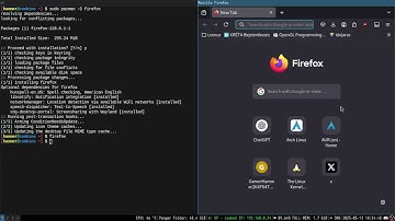 actual footage of a linux user installing a web browser