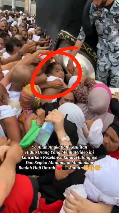 #viralvideo - Perjuangan Mencium Hajar Aswad❤❤🕋 #kabah #hajj #makkah #shortvideo #shorts
