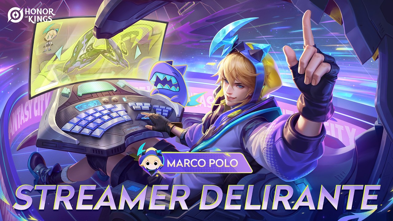 Marco Polo Streamer Delirante | Apresentação de Visual | Honor of Kings
