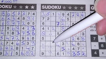 (#1001) Wednesday. Four Stars Sudoku puzzle. Bonus Extra edition. 06-17-2020 Extra part 3 of 5