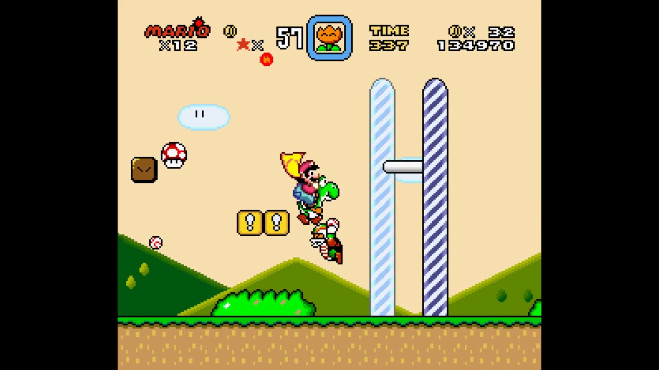 Mario World Donut Plains 1 Secret