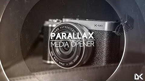Parallax Media Opener (After Effects template)
