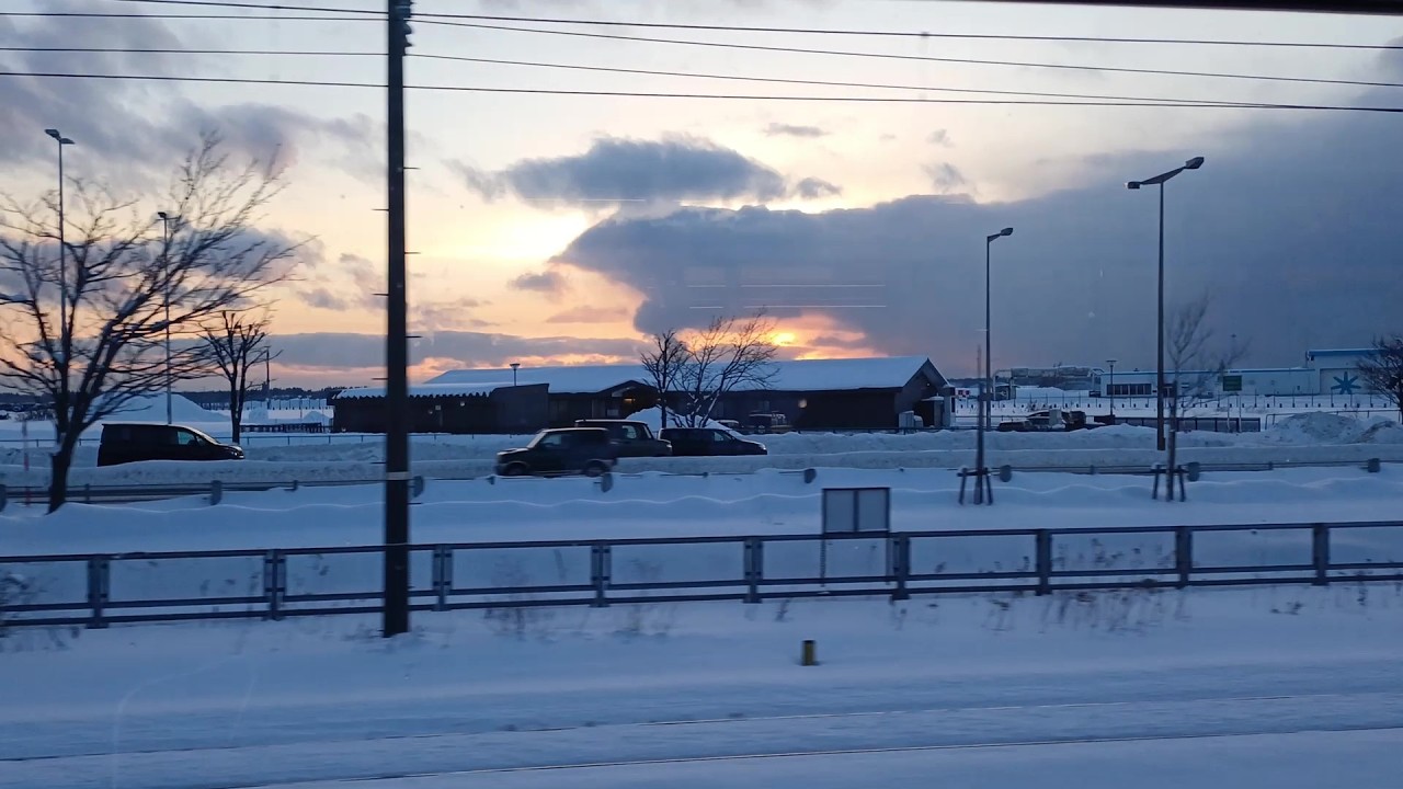 삿포로 열차 설국 풍경