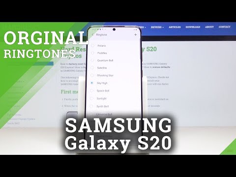 How To Find Ringtone List In SAMSUNG Galaxy S20 Change Ringtone 