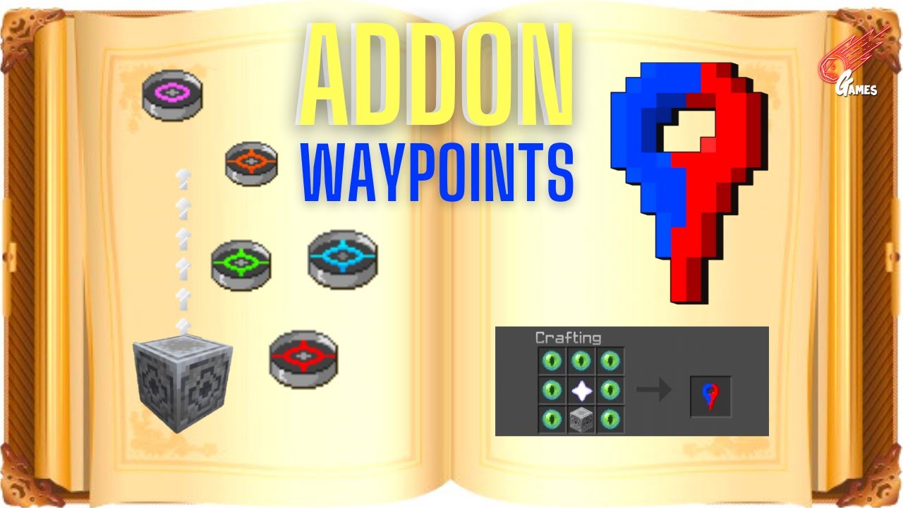 👉 ADDON WAYPOINTS 👈 para MINECRAFT BEDROCK / PE ( Actualizado 1.16+ y