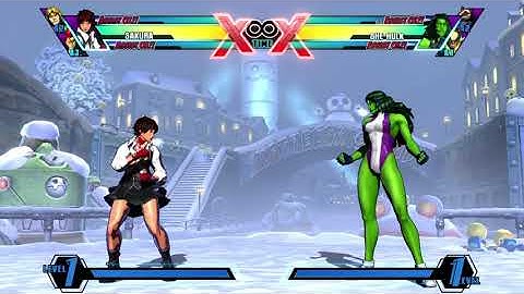 UMVC 3 Palette Swap - Sakura Combo Video