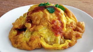 Easy Thai-Style Omelette (Kai Jeow) with Rice