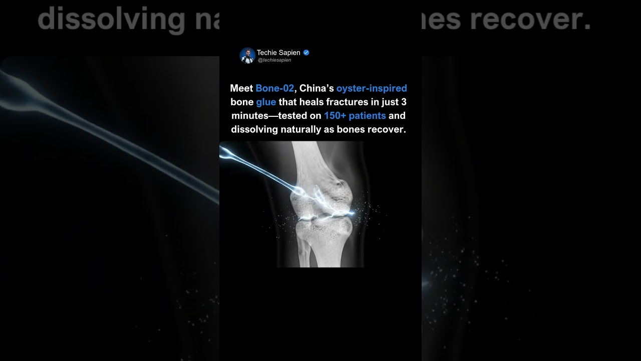 China’s 3-Minute Bone Glue | Oyster-Inspired Medical Breakthrough 🦴✨