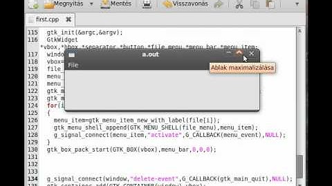 GTK+ tutorial 18 - GUI for sudoku solver (part 2) - example program 4