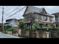 Japan morning rain walk 20201010 asmr ambient sound sleep meditate relax tokyo suburb zen resident