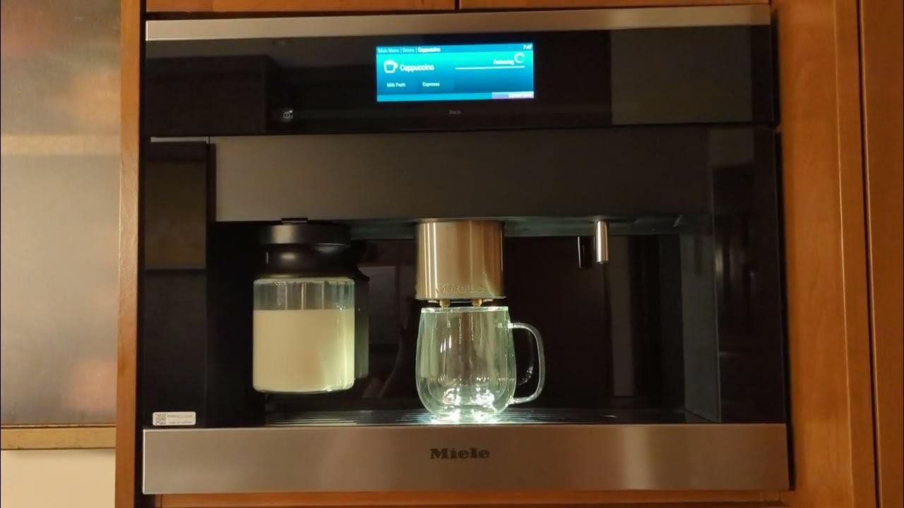 Miele built in coffee maker 201 Cappuccino time! YouTube
