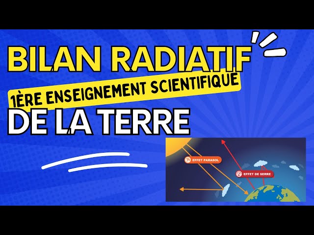 Bilan radiatif simplifié de la Terre - ENSEIGNEMENT SCIENTIFIQUE