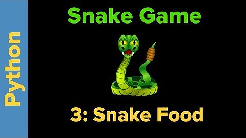 Python Game Programming Tutorial: Snake Game Part 3