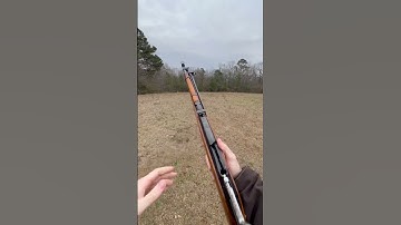 The wonderful but crude Mosin Nagant. Very rough around the edges but it gets the job don!