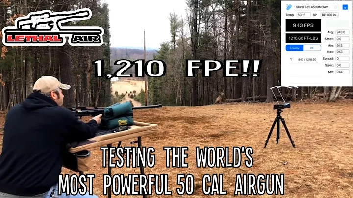 Worlds most powerful .50 cal airgun! 1,210 foot pound monster custom Airforce Texan