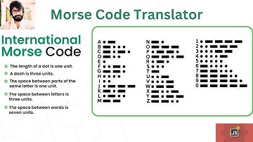 46. Morse Code Translator Using HTML, CSS & JAVASCRIPT.