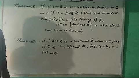 Preservation of interval Theorem