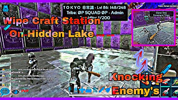 Wipe Craft Station On Hidden Lake | Raid Cs - Ep 4 || Ark Mobile