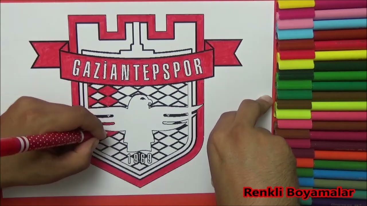 Gaziantepspor Logo Boyama - YouTube