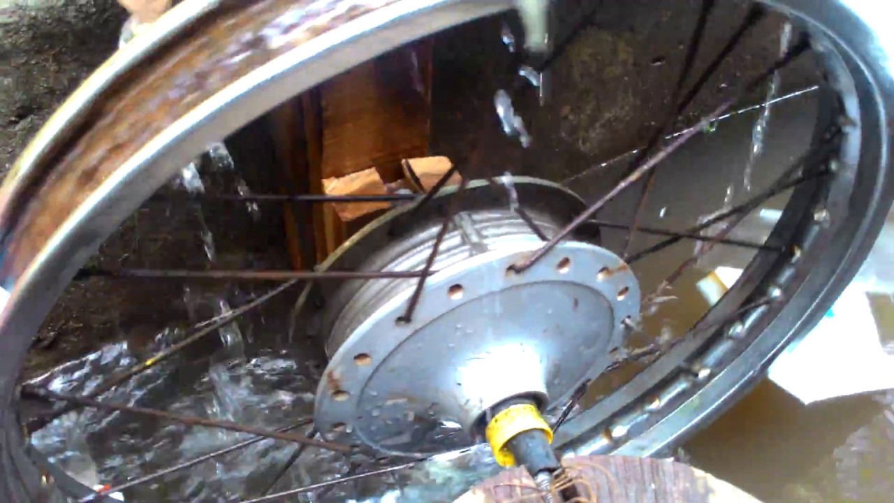 self rotating water wheel water pump with out electricity youtube