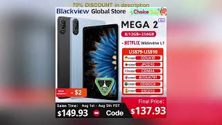 A must-have product! Blackview MEGA 2 Tablets 12 inch 2K Display Widevine L1 24GB(8+16) Android 15