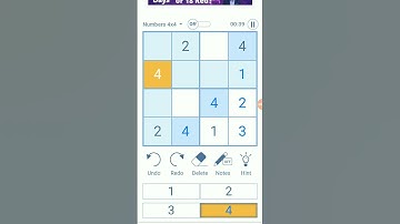 Sudoku 2x2 | How to solve Sudoku 2x2 | Puzzle 2