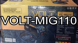 SOLDADORA VOLT-MIG110 un boxing y como poner la clavija