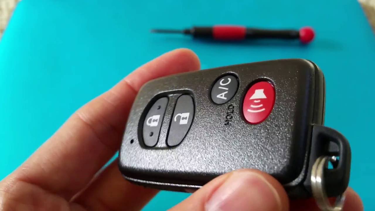 How To Change 3rd Generation 2009-2015 Toyota Prius Remote CR1632 Battery 2016