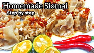 Best Pork Siomai At Home How To Make Siomai Homamade Siomai Siomai Recipe
