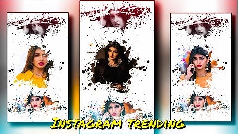 Instagram trending ink splatter reels video editing// kinemaster video editing tutorial Kannada☝