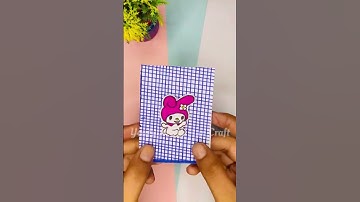 Mini kawaii notepad/diy cute notepad #bangtancraft #diy #kawaii #notepads #shorts