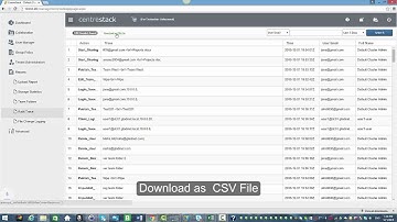Auditing and Reporting in Centrestack
