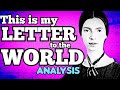 This Is My Letter To The World By Emily Dickinson Analysis Summary Meaning Explained Review