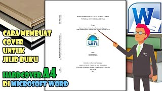 How to make a hard cover A4 Microsoft Word cover screenshot 2