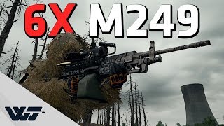 SPRAYING WITH A 6X M249 - This gun is just so good - PUBG