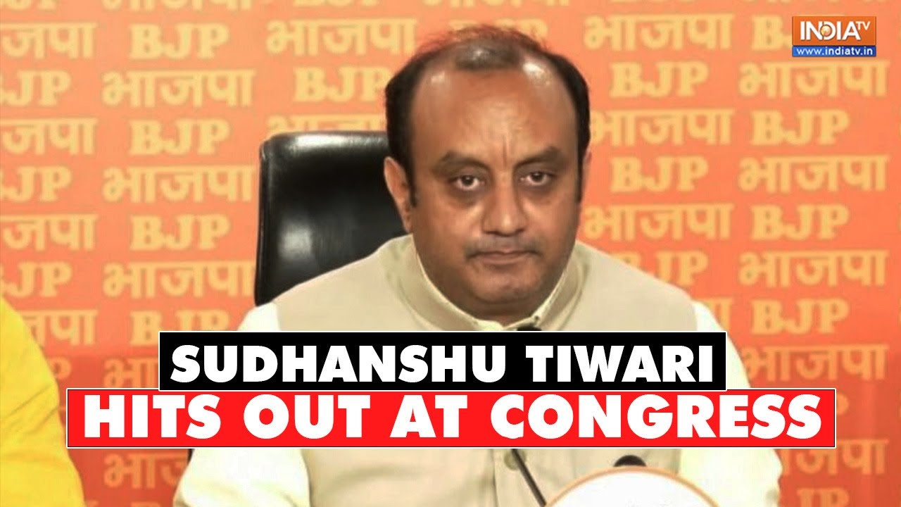 BJP leader Sudhanshu Trivedi hits out at Congress, compares Indira Gandhi to Adolf Hitler