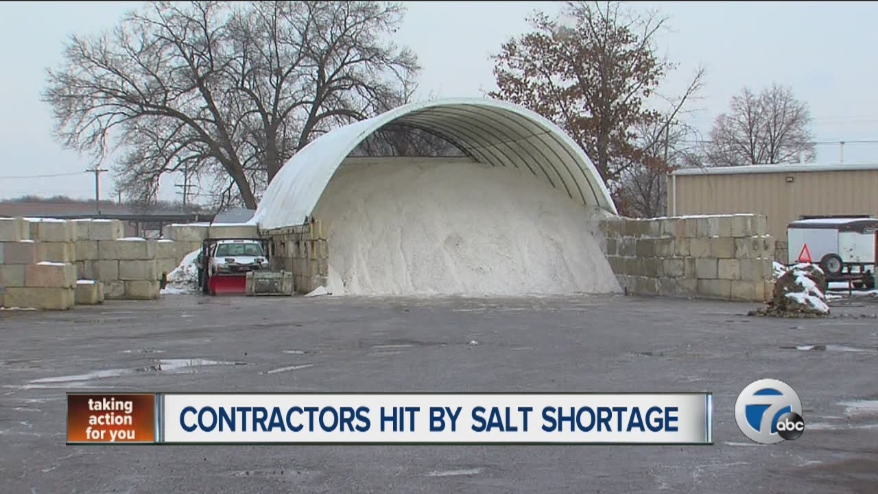 Contractors hit by salt shortage YouTube