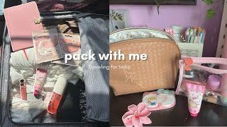 Pack with me for pack with me for india ✈️ | travel essentials, outfits & what's in my bag screenshot 1