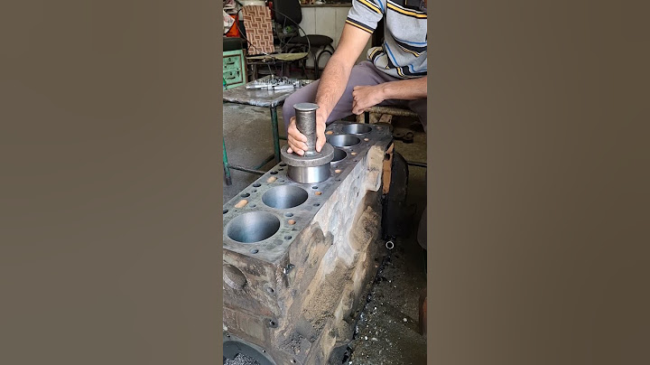 How yo sleeve install #repair #workshop #toptrending #expert #mechanic #engine #Reboreing #viral