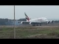 Emirates Airbus A380 [A6-EDI] landing at Rome Fiumicino Airport (FCO/LIRF) 16R