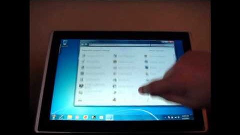 Finger panning on the Asus EP121 Slate PC