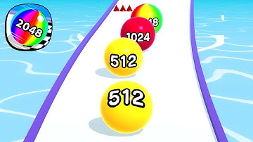 Ball Run 2048 - All Levels Gameplay Android, iOS ( Levels 3680 )
