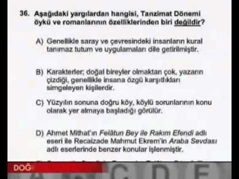 LYS EDEBİYAT 2013 SORU VE ÇÖZÜMLERİ (36-56)