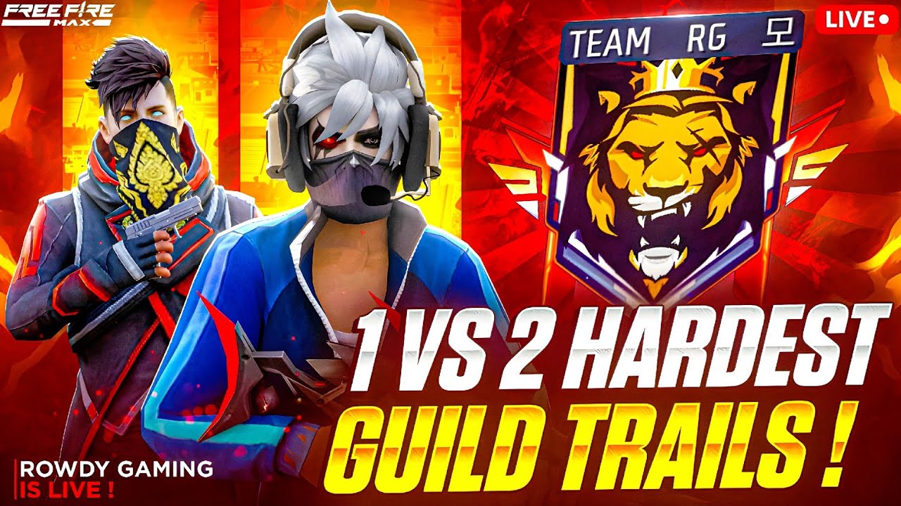 FREE FIRE LIVE TELUGU 🥰 4 VS 4 MATCHES AND 1 VS 2 GUILD TRAILS 💥 MAD ...