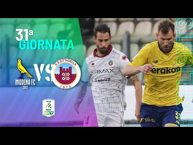 Highlights Serie BKT: Modena - Cittadella 1-1 