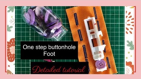 How to sew buttonhole| one step buttonhole foot| singer brilliance 6180 tutorial