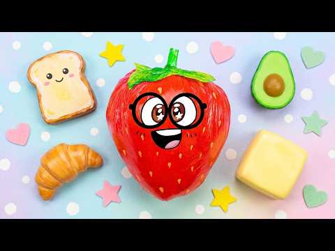 How to Make Cute Food Squishies! 🍞🍓 DIY Sponge Stress Relief Toys